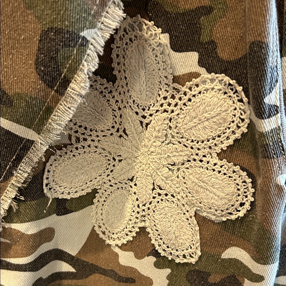 POL Camouflage & Denim Patchwork Jacket - Picture 4 of 8